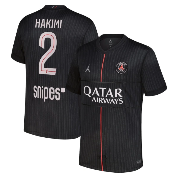 Paris Saint-Germain Hakimi 2 Fotbollströja Fjärde Jordan 2025/26