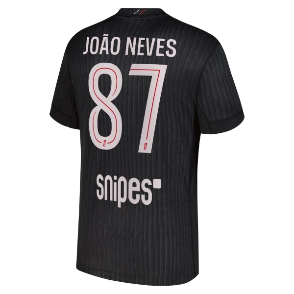 Paris Saint-Germain Joao Neves 87 Fotbollströja Fjärde Jordan 2025/26