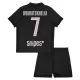Paris Saint-Germain Kvaratskhelia 7 Fotbollströja Barn Fjärde Jordan 2025/26