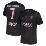Paris Saint-Germain Kvaratskhelia 7 Fotbollströja Fjärde Jordan 2025/26