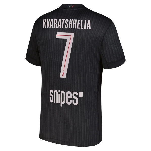 Paris Saint-Germain Kvaratskhelia 7 Fotbollströja Fjärde Jordan 2025/26