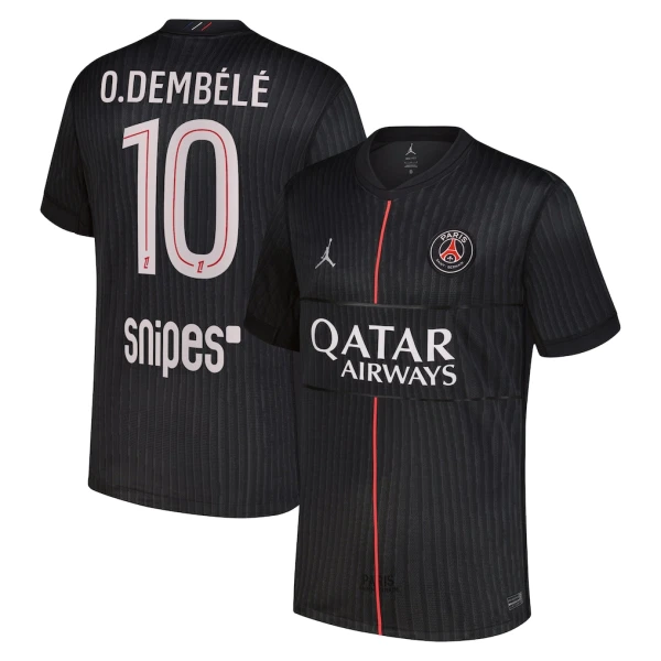 Paris Saint-Germain O. Dembele 10 Fotbollströja Fjärde Jordan 2025/26