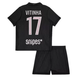 Paris Saint-Germain Vitinha 17 Fotbollströja Barn Fjärde Jordan 2025/26