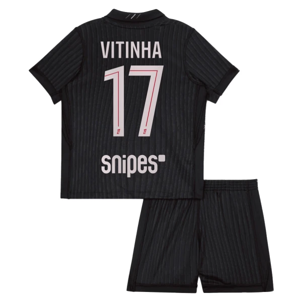 Paris Saint-Germain Vitinha 17 Fotbollströja Barn Fjärde Jordan 2025/26