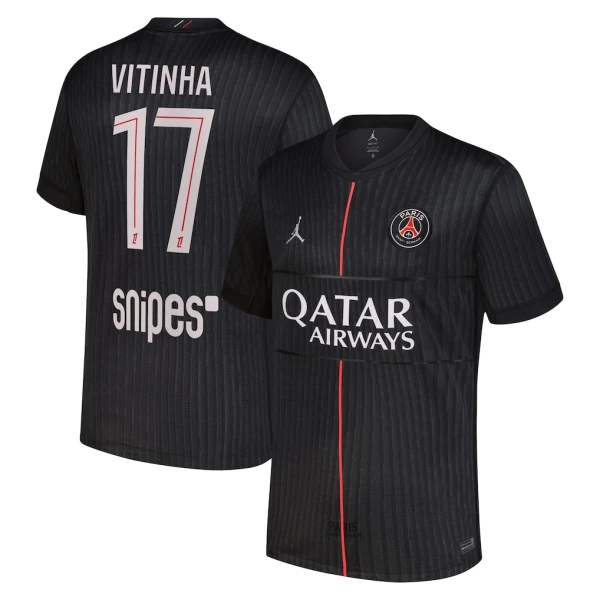 Paris Saint-Germain Vitinha 17 Fotbollströja Fjärde Jordan 2025/26