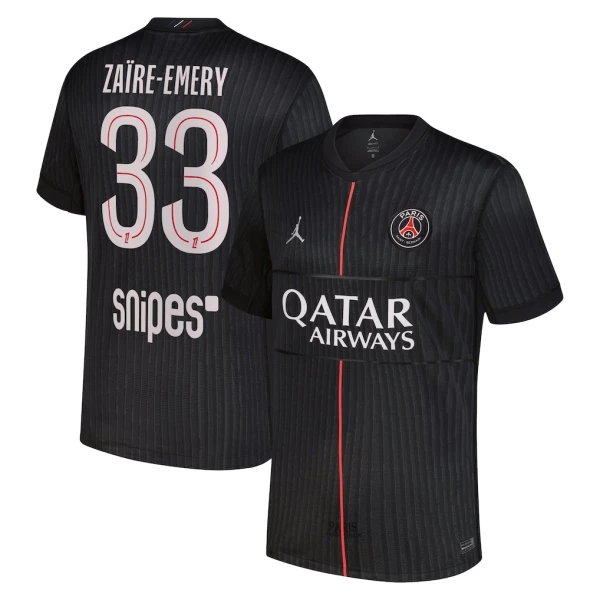 Paris Saint-Germain Zaire-Emery 33 Fotbollströja Fjärde Jordan 2025/26