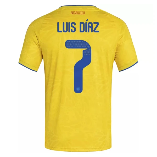 Colombia Luis Díaz 7 Fotbollströja Hemma VM 2026