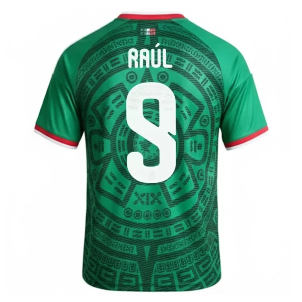 Mexiko Raul 9 Fotbollströja Hemma VM 2026 Mexiko Raul 9 Fotbollströja Hemma VM 2026
