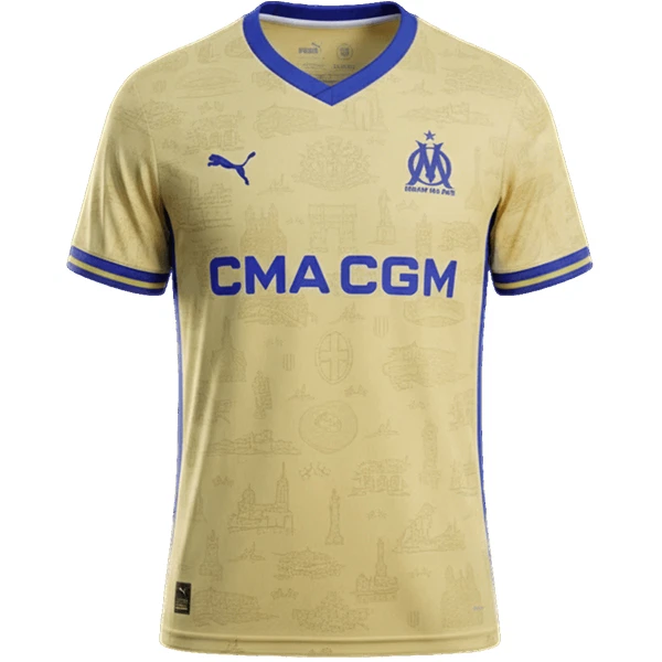 Olympique Marseille Fotbollströja Barn Fjärde 2025/26