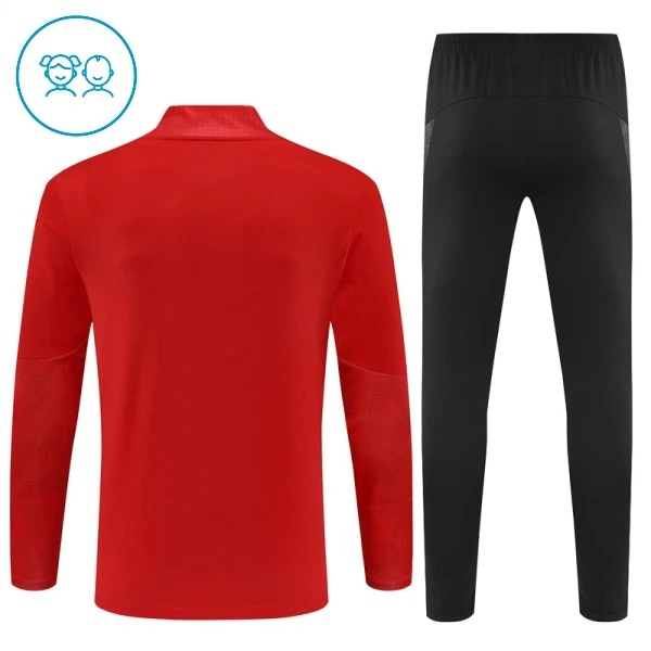 AC Milan Träningströjasats Quarter-Zip Barn 2025/26 Röd
