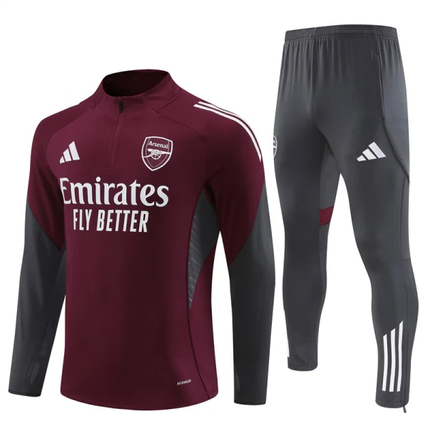 Arsenal Träningströjasats Quarter-Zip 2025/26 Röd