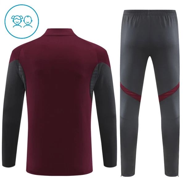 Arsenal Träningströjasats Quarter-Zip Barn 2025/26 Röd