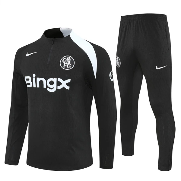 Chelsea Träningströjasats Quarter-Zip 2025/26 Svart