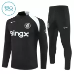 Chelsea Träningströjasats Quarter-Zip Barn 2025/26 Svart