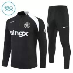 Chelsea Träningströjasats Quarter-Zip Barn 2025/26 Svart