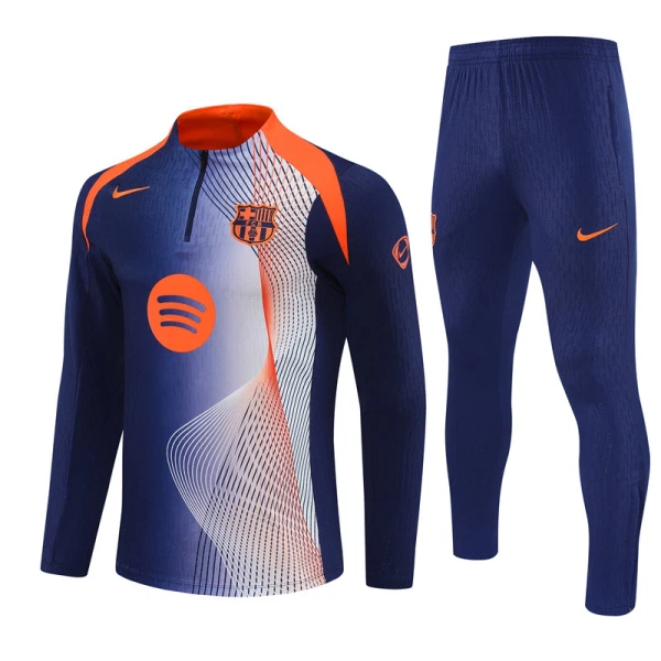 FC Barcelona Träningströjasats Quarter-Zip 2025/26 Blå