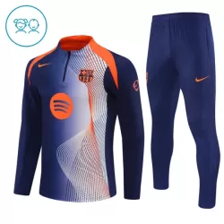 FC Barcelona Träningströjasats Quarter-Zip Barn 2025/26 Blå