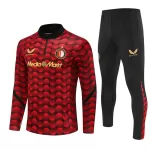 Feyenoord Rotterdam Träningströjasats Quarter-Zip 2025/26 Röd