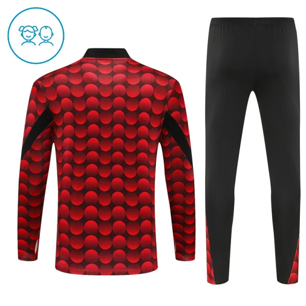 Feyenoord Rotterdam Träningströjasats Quarter-Zip Barn 2025/26 Röd