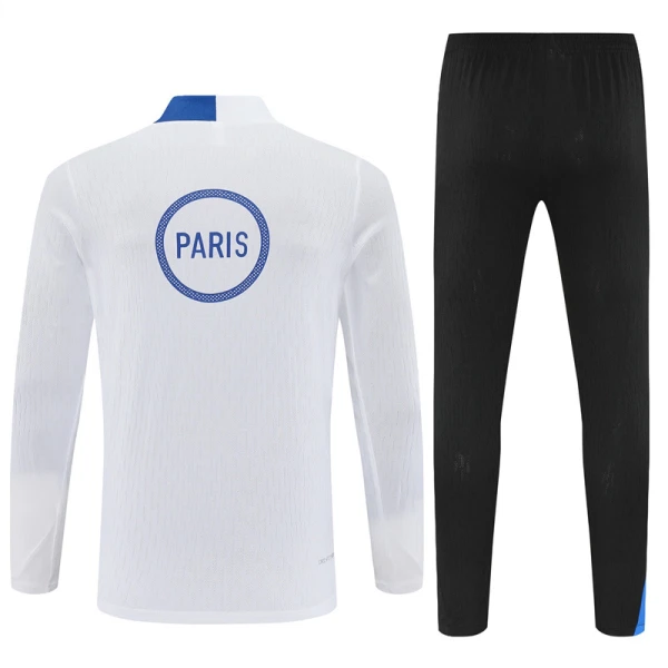 Paris Saint-Germain Träningströjasats Quarter-Zip 2025/26 Vit
