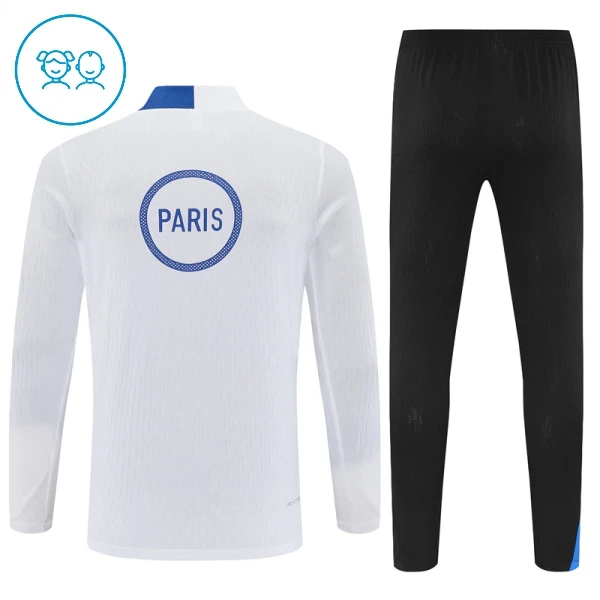 Paris Saint-Germain Träningströjasats Quarter-Zip Barn 2025/26 Vit