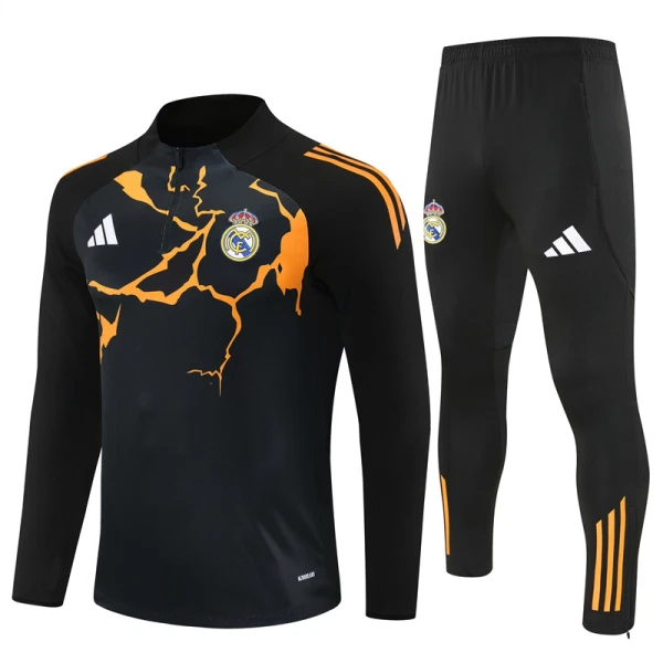 Real Madrid Träningströjasats Quarter-Zip 2025/26 Svart