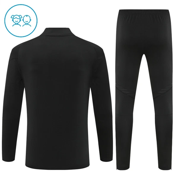 Real Madrid Träningströjasats Quarter-Zip Barn 2025/26 Svart
