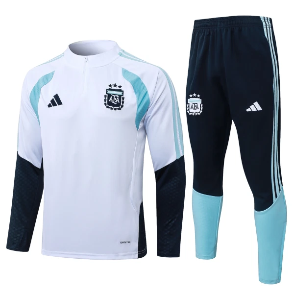Argentina Träningströjasats Quarter-Zip 2026/27 Vit