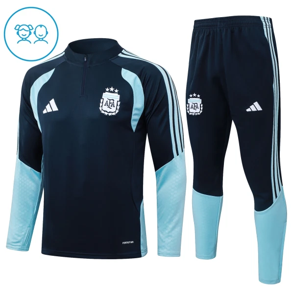 Argentina Träningströjasats Quarter-Zip Barn 2026/27 Navy