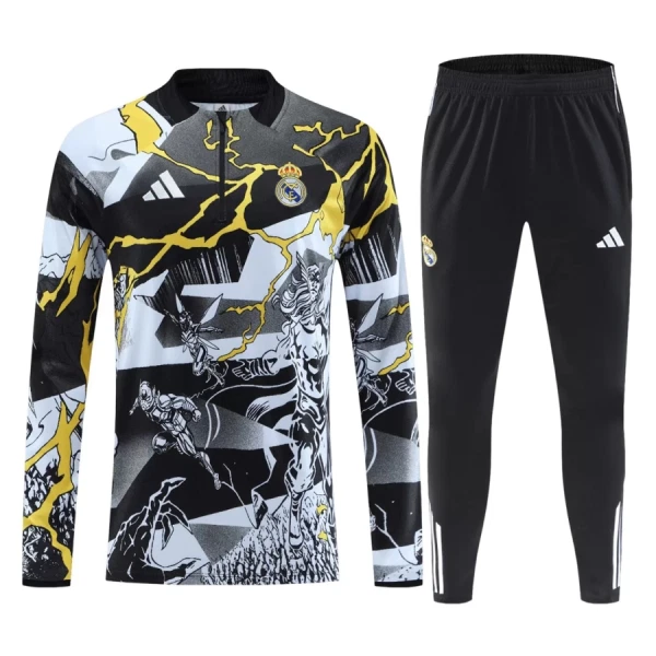 Real Madrid Marvel Träningströjasats Quarter-Zip 2026/27 Svart