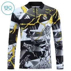 Real Madrid Marvel Träningströjasats Quarter-Zip Barn 2026/27 Svart