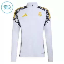 Real Madrid Träningströjasats Quarter-Zip Barn 2026/27 Vit