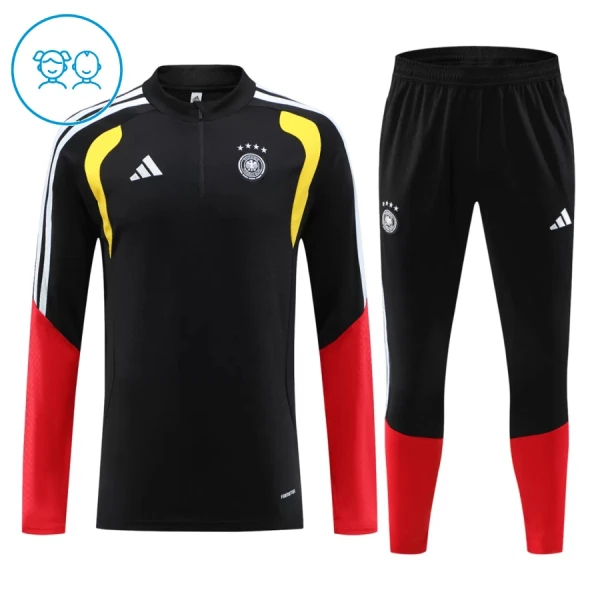 Tyskland Träningströjasats Quarter-Zip Barn 2026/27 Svart