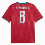 Portugal Bruno Fernandes 8 Fotbollströja Hemma VM 2026