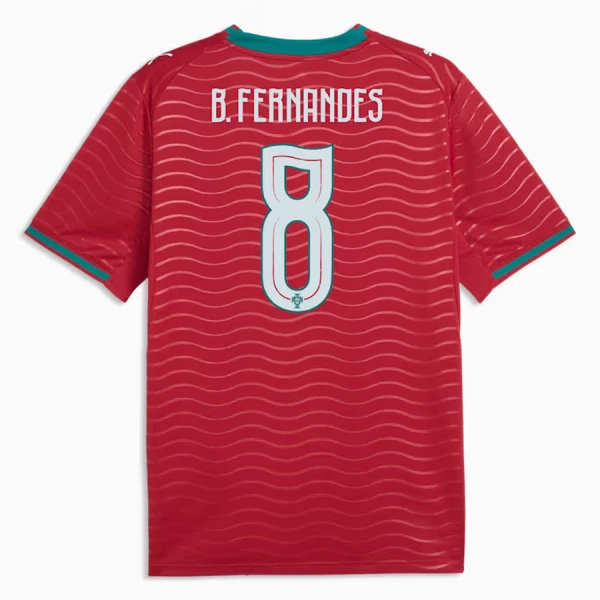 Portugal Bruno Fernandes 8 Fotbollströja Hemma VM 2026 Portugal Bruno Fernandes 8 Fotbollströja Hemma VM 2026