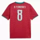 Portugal Bruno Fernandes 8 Fotbollströja Hemma VM 2026 Portugal Bruno Fernandes 8 Fotbollströja Hemma VM 2026