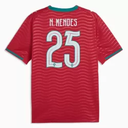 Portugal Nuno Mendes 25 Fotbollströja Hemma VM 2026