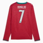 Portugal Ronaldo 7 Fotbollströja Hemma VM 2026 Långärmad