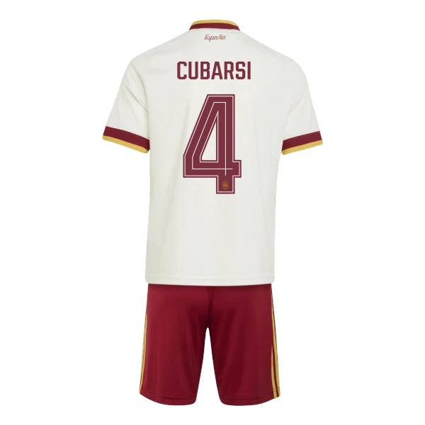Spanien Cubarsi 4 Fotbollströja Barn Borta VM 2026 Spanien Cubarsi 4 Fotbollströja Barn Borta VM 2026