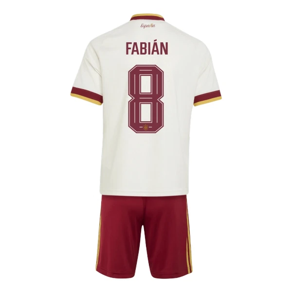 Spanien Fabian 8 Fotbollströja Barn Borta VM 2026
