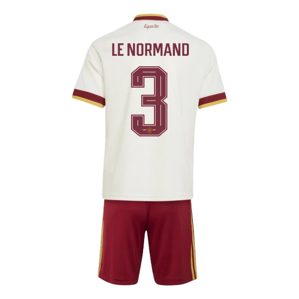 Spanien Le Normand 3 Fotbollströja Barn Borta VM 2026