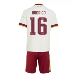 Spanien Rodrigo 16 Fotbollströja Barn Borta VM 2026