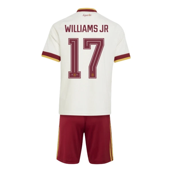Spanien Williams JR 17 Fotbollströja Barn Borta VM 2026