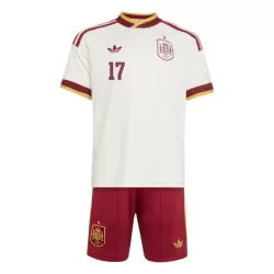 Spanien Williams JR 17 Fotbollströja Barn Borta VM 2026