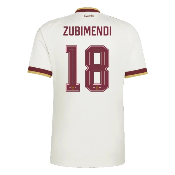 Spanien Zubimendi 18 Fotbollströja Borta VM 2026
