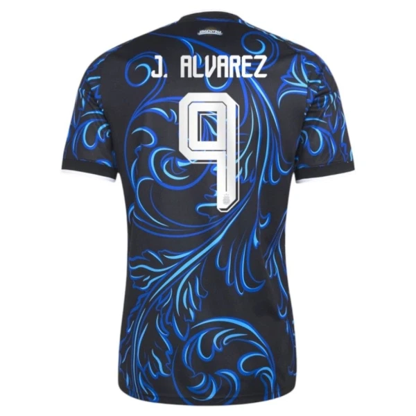 Argentina J. Alvarez 9 Fotbollströja Barn Borta VM 2026