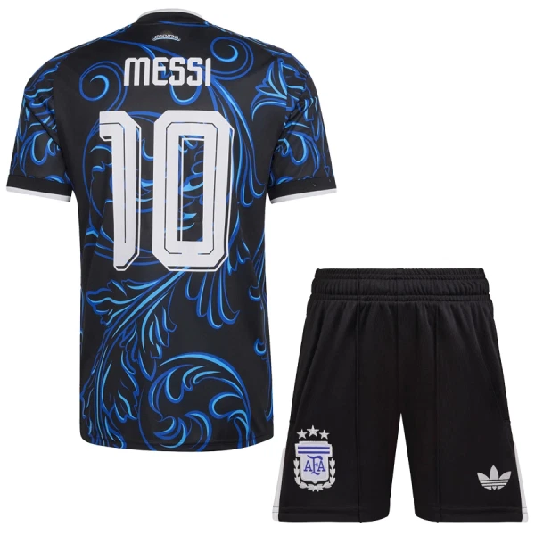 Argentina Messi 10 Fotbollströja Barn Borta VM 2026