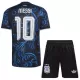 Argentina Messi 10 Fotbollströja Barn Borta VM 2026