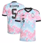 Belgien De Cuyper 5 Fotbollströja Borta VM 2026