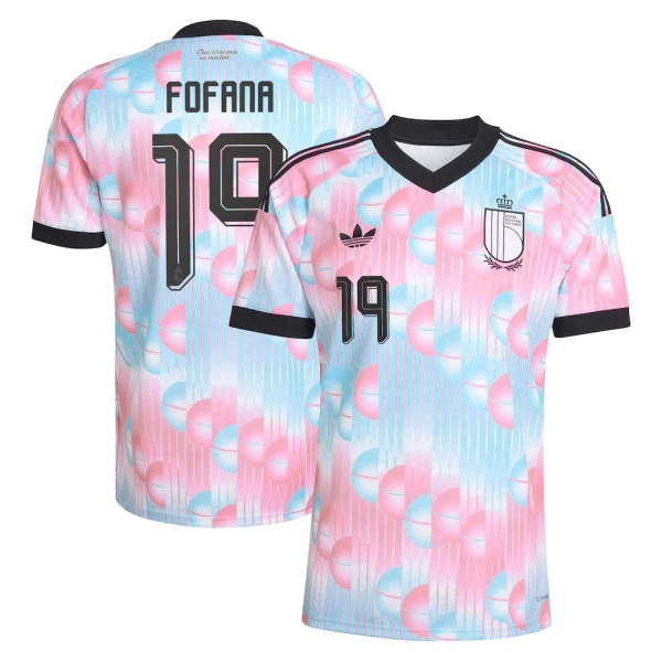 Belgien Fofana 19 Fotbollströja Borta VM 2026 Belgien Fofana 19 Fotbollströja Borta VM 2026